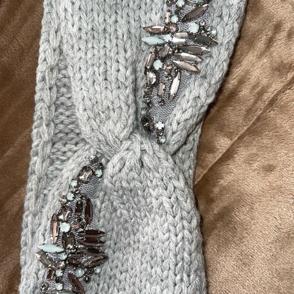Cashmere woven rhinestone headbands - Picture 4 of 4